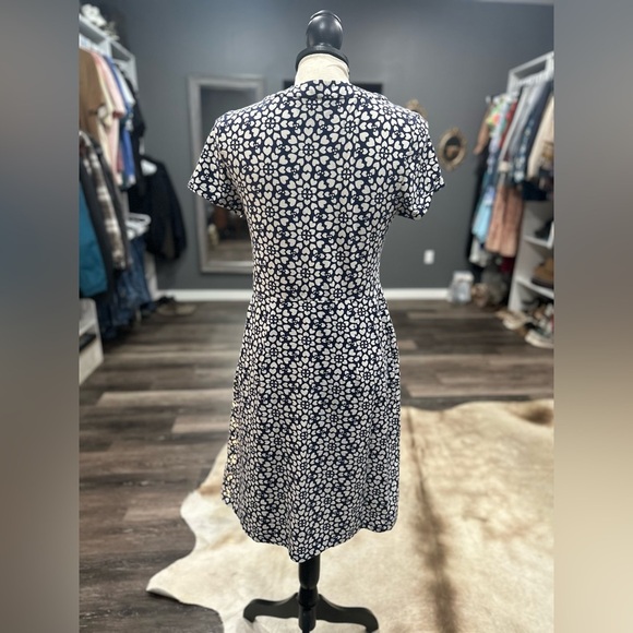 Boden Womens Emmeline Heart Jersey Tshirt Dress Size 6 Blue White - Picture 5 of 7